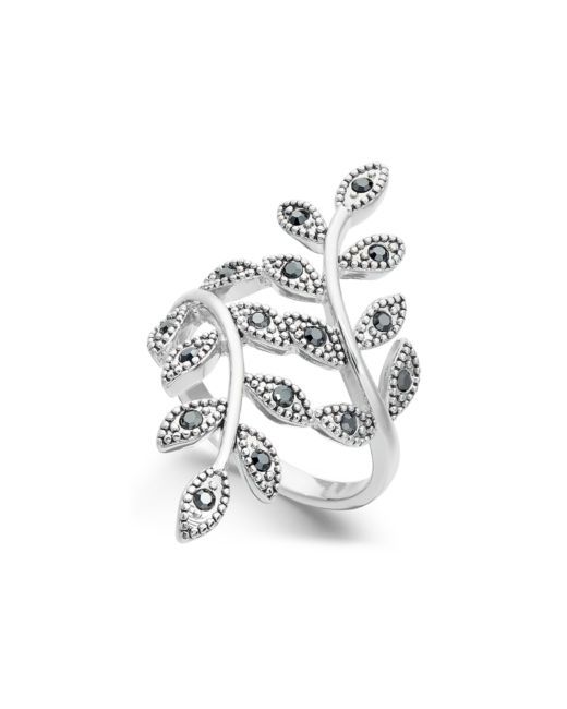 INC International Concepts Inc Crystal Leaf Wrap Ring Created for Macys