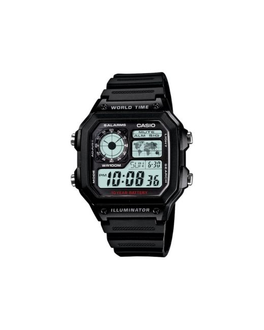 Casio Digital Resin Strap Watch 39.5mm