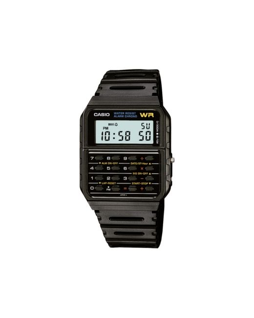 Casio Digital Calculator Resin Strap Watch 35mm