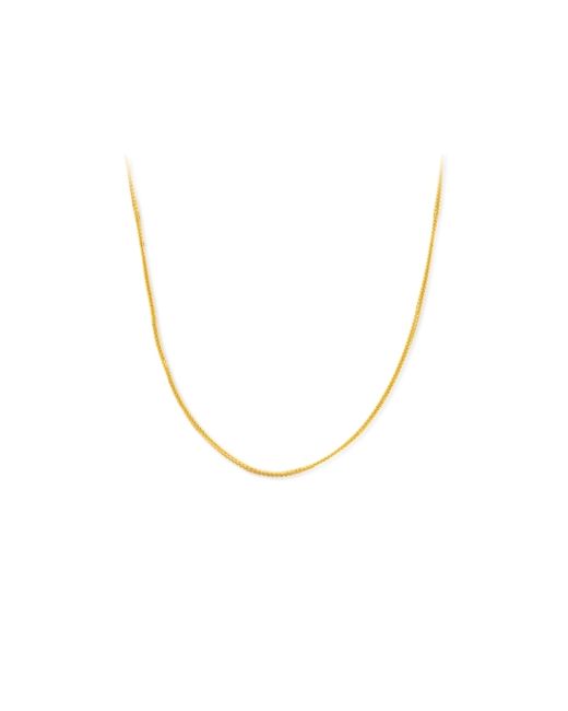 Chow Tai Fook Fine Link Adjustable 18 Chain Necklace in 18k