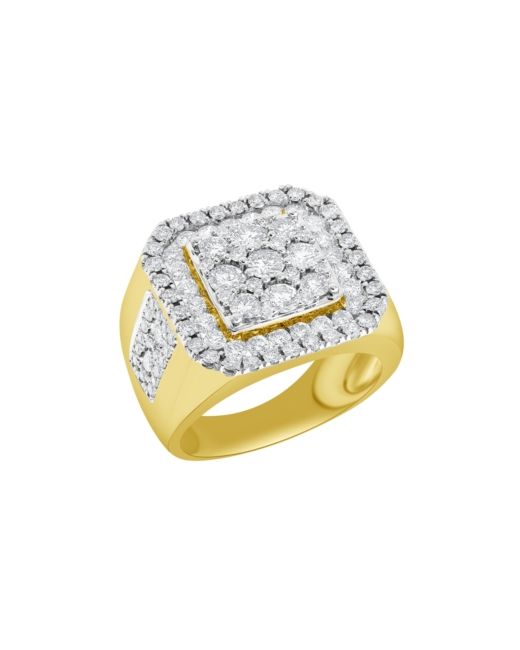 Macy's Diamond Cluster Ring 3 ct. t.w. in 10k Gold and White