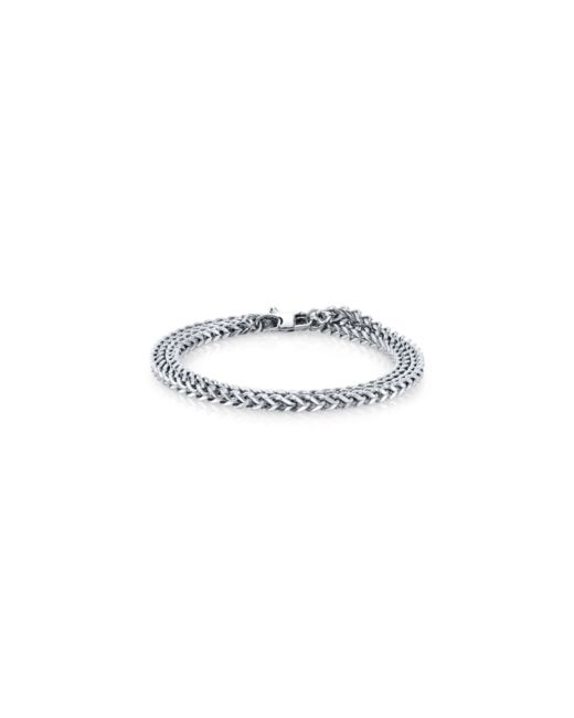 He Rocks Stainless Steel Franco Chain Bracelet 8.5 Length