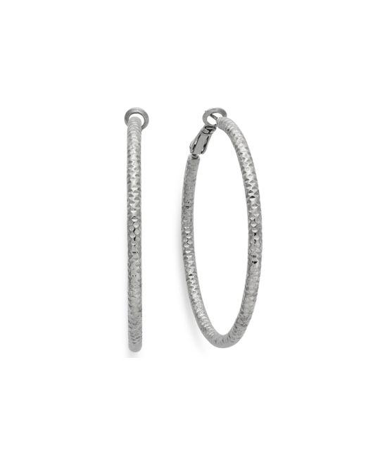 INC International Concepts Inc Medium Textured Hoop Earrings 2 Created for Macys