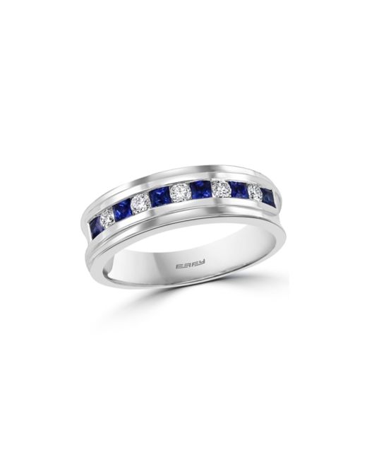 Effy Collection Effy Sapphire 3/8 ct. t.w. Diamond 1/4 Band in 14k