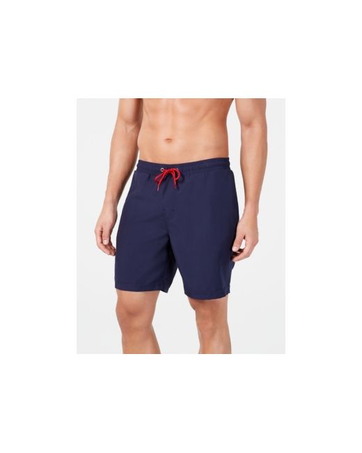 Club Room Quick-Dry Performance Solid 7 Swim Trunks Created for Macys