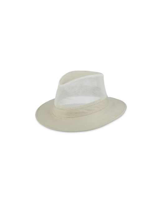 Dorfman Pacific Washed Twill Mesh Safari Hat