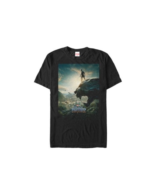 Marvel Panther Overlooking Short Sleeve T-Shirt