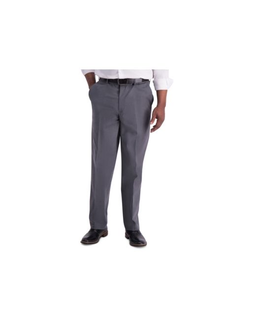 Haggar Iron Free Premium Khaki Classic-Fit Flat-Front Pant