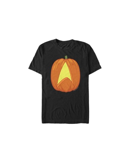 Fifth Sun Star Trek Carved Pumpkin Logo Short Sleeve T-Shirt