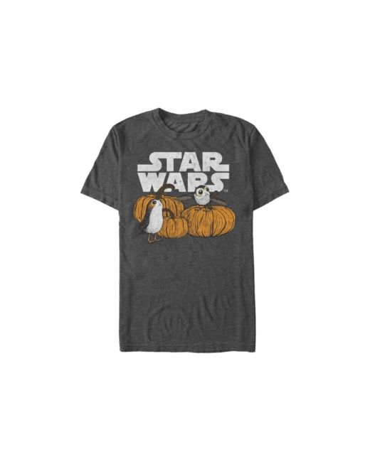 Fifth Sun Star Wars Pumpkin Patch Porg Short Sleeve T-Shirt