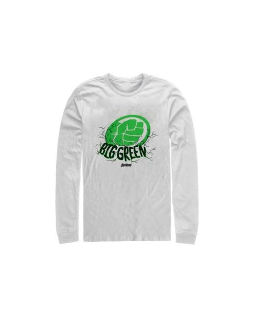 Marvel Hulk Big Green Punch Long Sleeve T-shirt