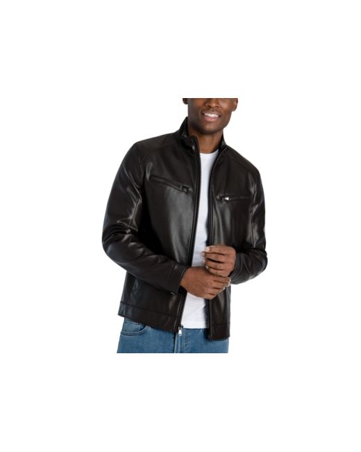 Michael Kors Perforated Faux Leather Hipster Jacket Created for