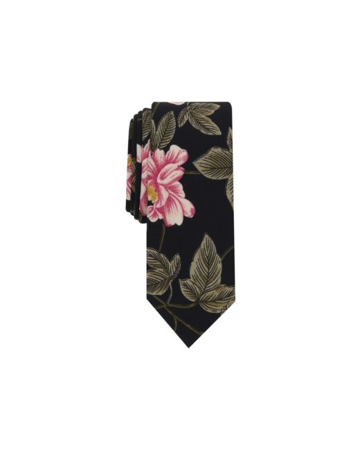 Bar III Hardin Floral Skinny Tie Created for Macys