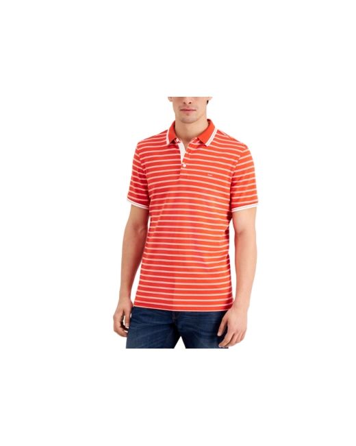Michael Kors Modern-Fit Stripe Polo Shirt