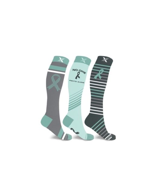 Extreme Fit and Ovarian Cancer Awareness Knee High Compression Socks 3 Pairs