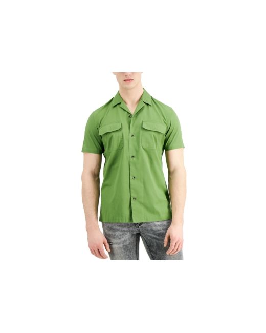 INC International Concepts Inc Regular-Fit Short-Sleeve Shirt Created for Macys