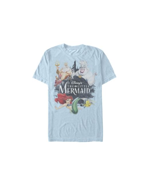 Fifth Sun Watercolor Mermaid Short Sleeve Crew T-shirt