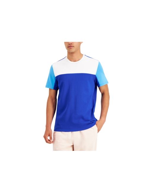 INC International Concepts Inc Colorblocked Pique T-Shirt Created for Macys