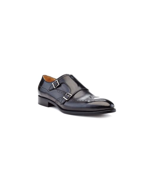 Ike Behar Hand Made Double Monk Strap Shoes