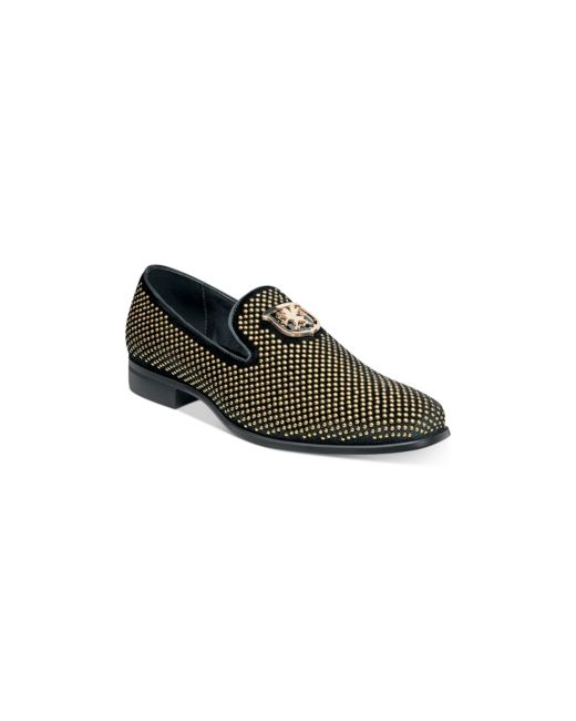 Stacy Adams Swagger Studded Fabric Slip-On Shoes