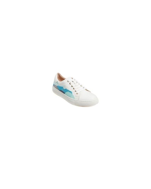 Jack Rogers Rory Embroidered Wave Sneakers