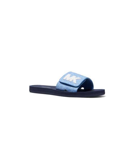 Michael Kors Michael Mk Signature Logo Pool Slide Sandals Shoes