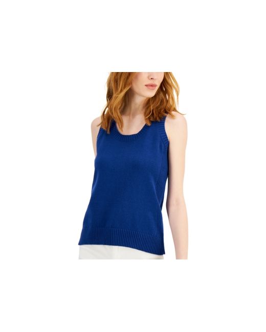 Style & Co Cotton Sweater-Knit Tank Created for Macys