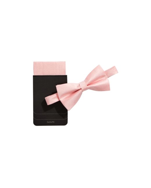 Tallia Shimmer Bow Tie Pocket Square