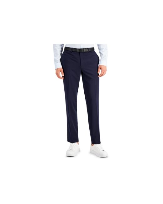 INC International Concepts Inc Slim-Fit Navy Solid Suit Pants Created for Macys