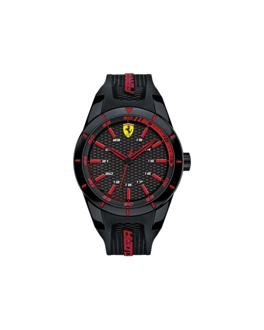 Ferrari Redrev Silicone Strap Watch 44mm 0830245