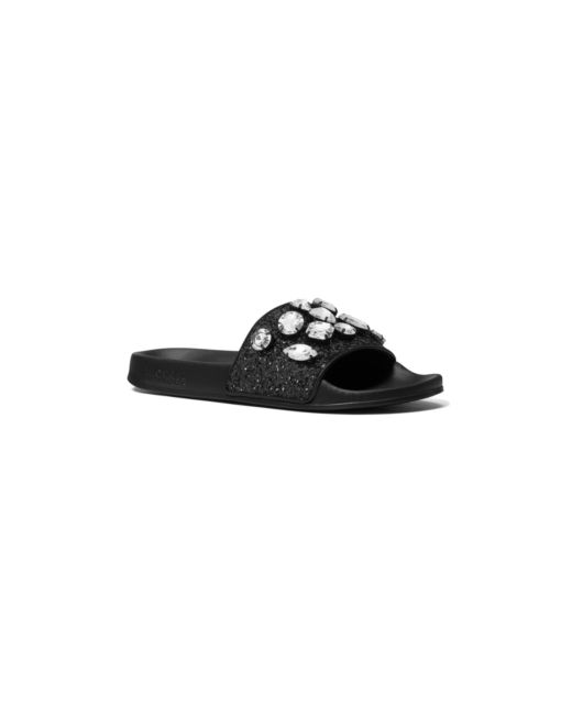 Michael Kors Michael Gilmore Embellished Slide Sandals Shoes