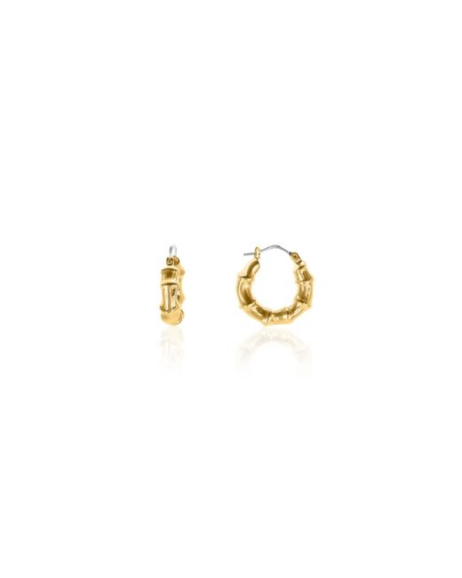 Oma The Label Hezekiah 18K Gold Plated Brass Small Hoop Earrings 0.8