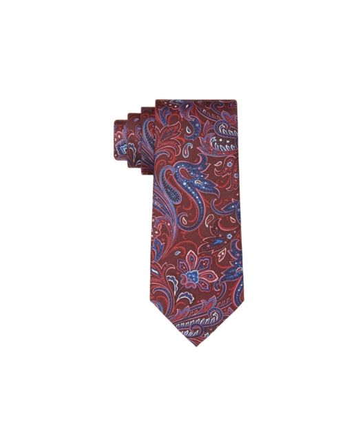 Michael Kors Classic Textured Paisley Silk Twill Tie