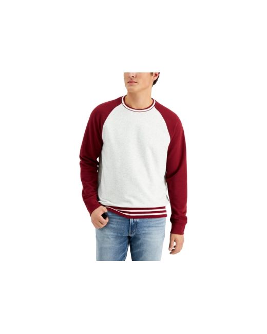 Club Room Regular-Fit Colorblocked Fleece Sweatshirt Created for Macys