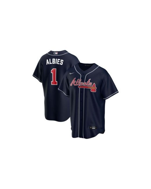 Nike Ozzie Albies Navy Atlanta Braves Alternate Replica Player Name Jersey
