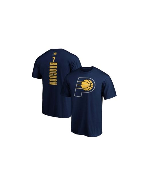 Fanatics Malcolm Brogdon Navy Indiana Pacers Team Playmaker Name and Number T-shirt