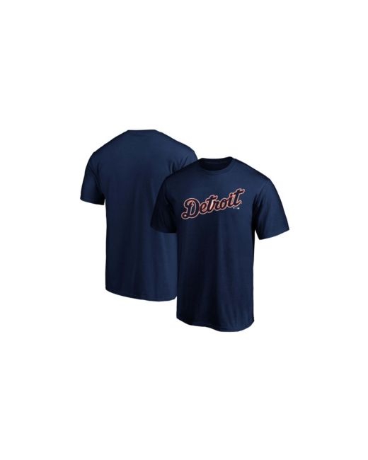 Fanatics Navy Detroit Tigers Official Wordmark T-shirt