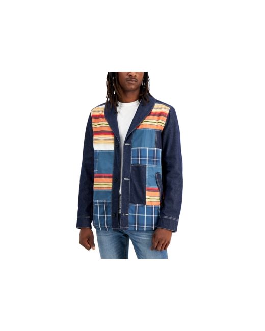 Sun + Stone Nial Regular-Fit Patchwork Jacket Created for Macys