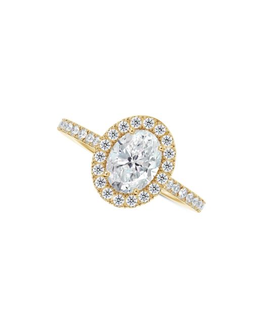 De Beers Forevermark Portfolio by Diamond Oval Halo Engagement Ring 1 ct. t.w. in 14k Gold