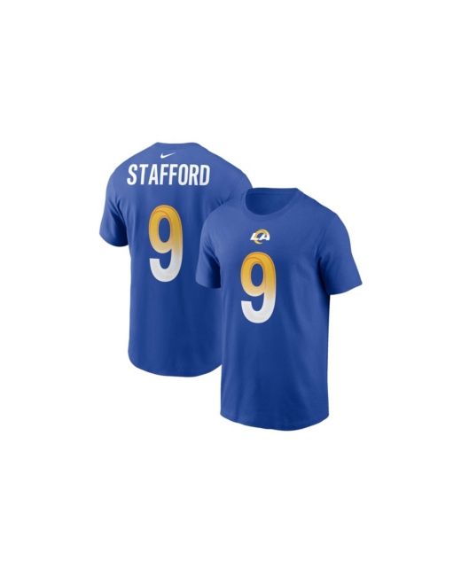 Nike Matthew Stafford Los Angeles Rams Name and Number T-shirt