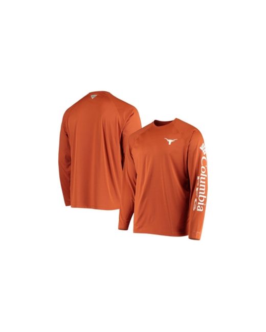 Columbia Pfg Texas Longhorns Terminal Tackle Omni-Shade Long Sleeve T-shirt