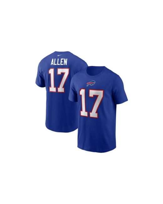 Nike Josh Allen Buffalo Bills Name and Number T-shirt