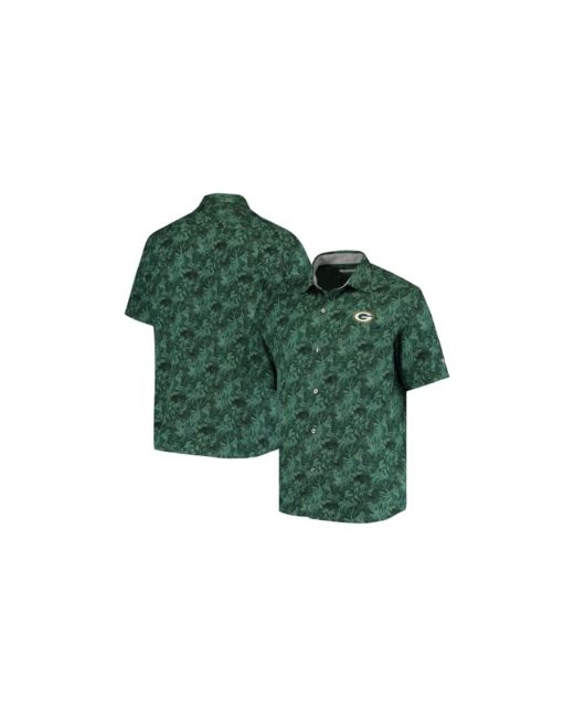 Tommy Bahama Bay Packers Sport Jungle Shade Camp Button-Down Shirt