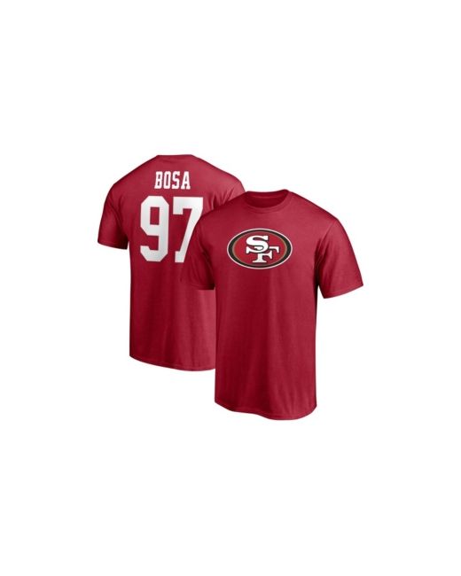 Fanatics Nick Bosa San Francisco 49ers Player Icon Name and Number T-shirt