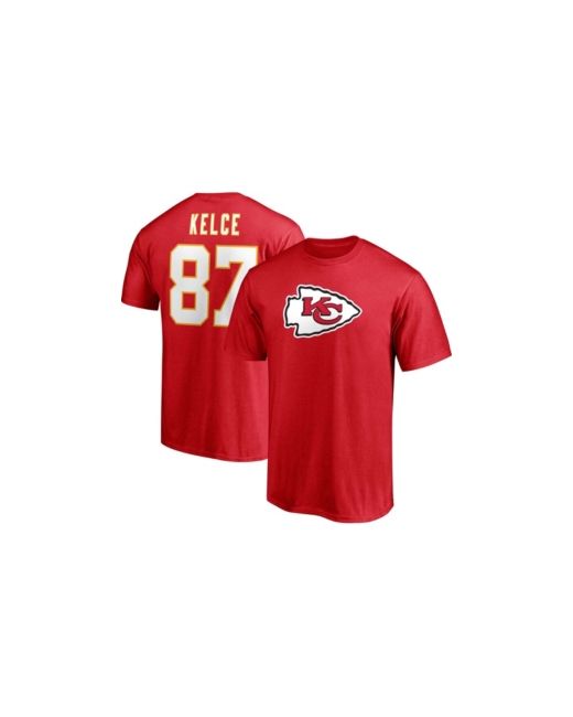 Fanatics Travis Kelce Kansas City Chiefs Player Icon Name and Number T-shirt