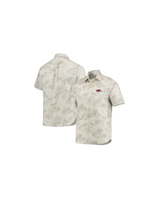 Tommy Bahama Arkansas Razorbacks Forest Fronds Button-Up Shirt