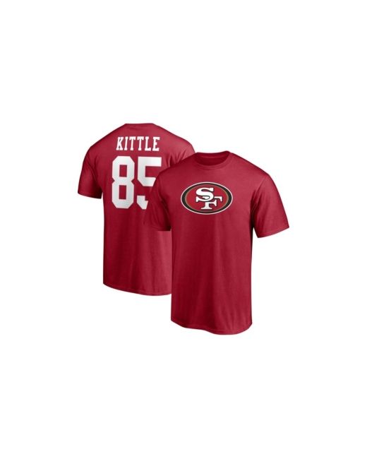 Fanatics George Kittle San Francisco 49ers Player Icon Name and Number T-shirt