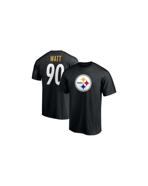 Fanatics T.j. Watt Pittsburgh Steelers Player Icon Name and Number T-shirt