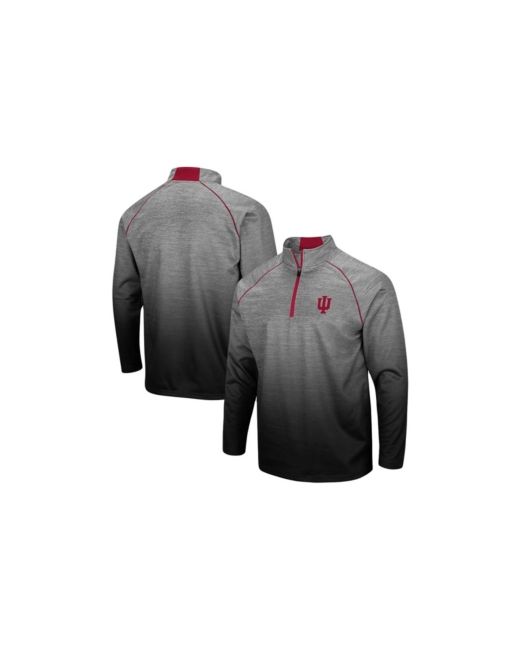 Colosseum Indiana Hoosiers Sitwell Sublimated Quarter-Zip Pullover Jacket