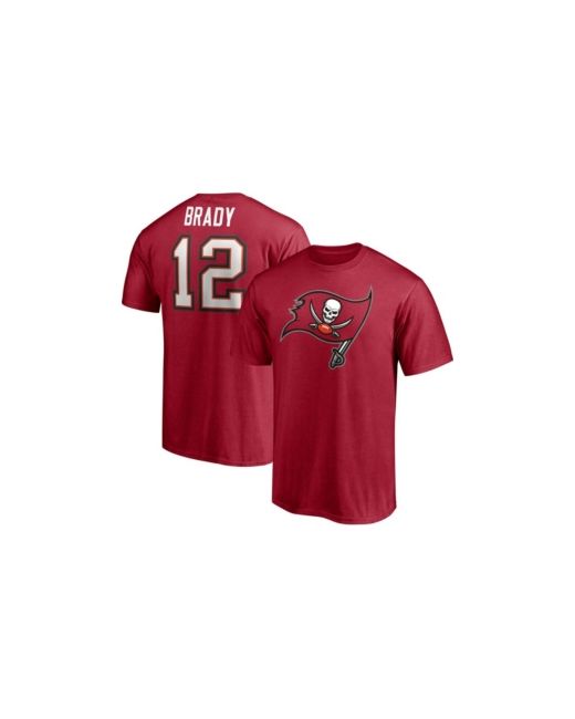 Fanatics Tom Brady Tampa Bay Buccaneers Player Icon Name and Number T-shirt